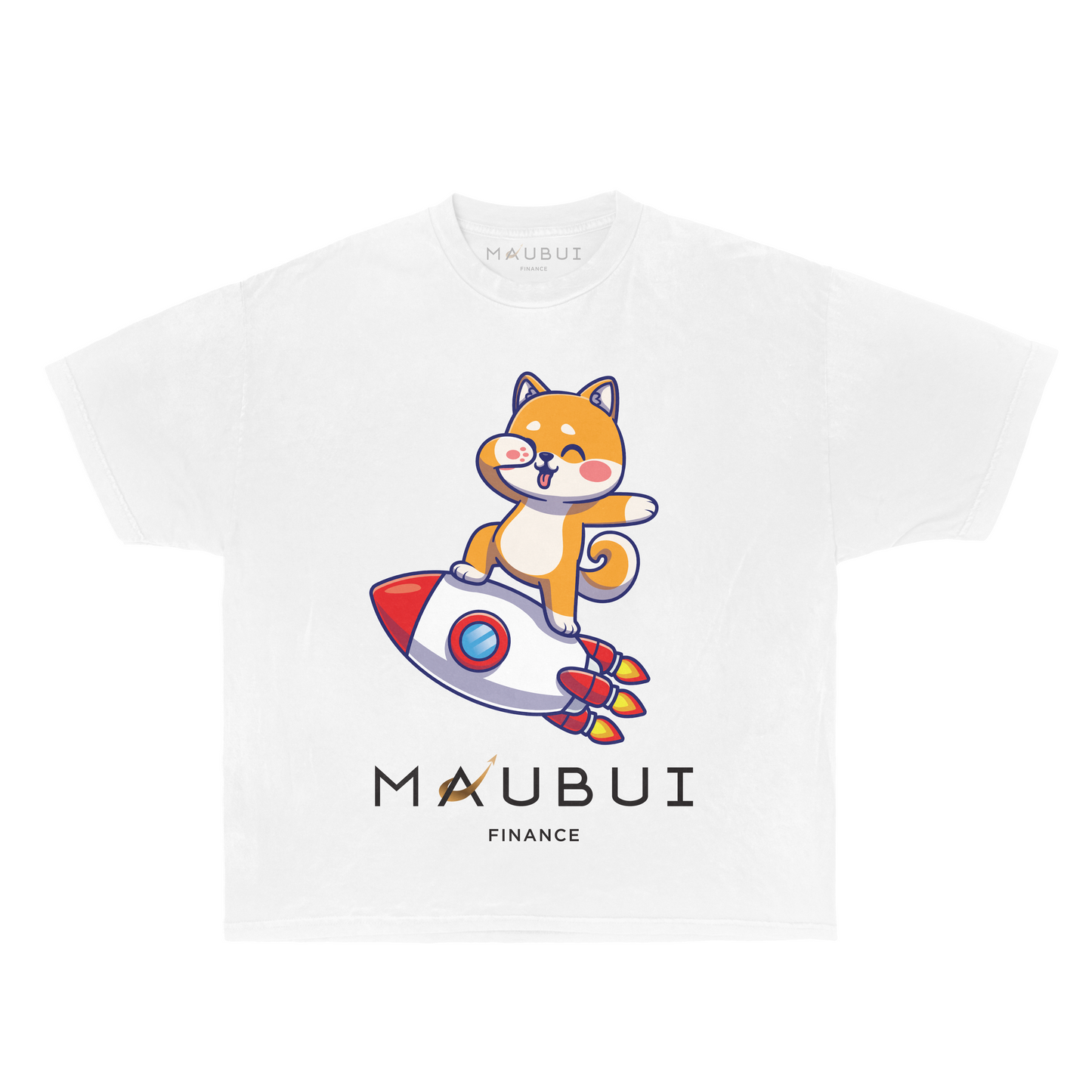 Shiba To The Moon T-Shirt (White)