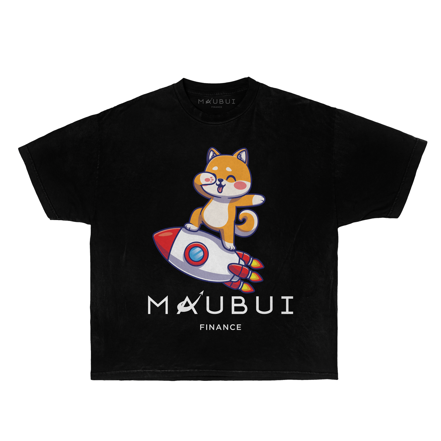 Shiba To The Moon T-Shirt (Black)