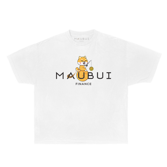Fish Coin On the Moon T-shirt (White)
