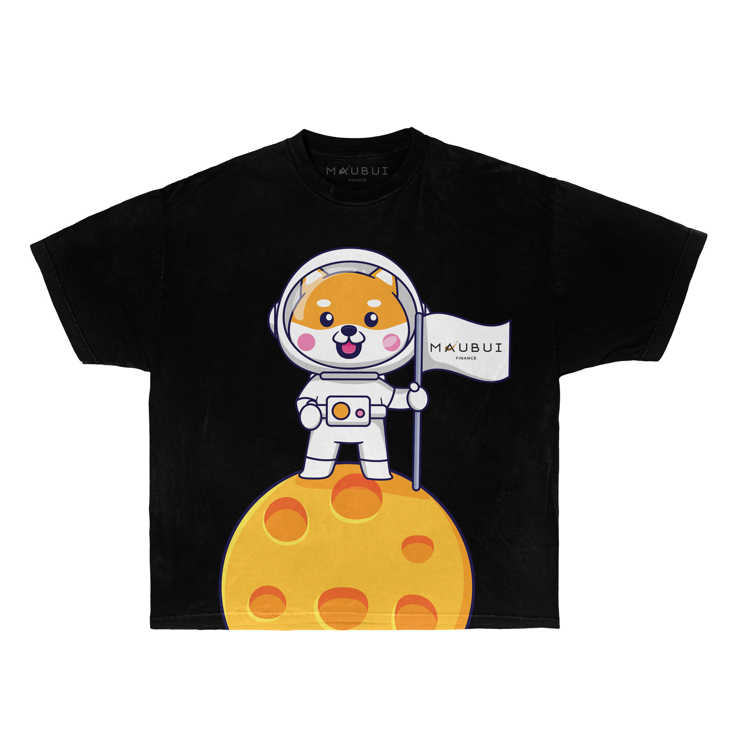 Shiba To The Mars T-shirt (Black)